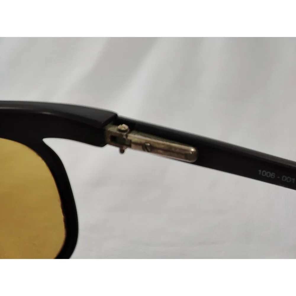 Vintage Revo 1006-001 H2O Sunglasses Polarized Glass Lens Wrap France Black‎
